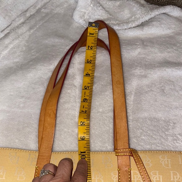 Vintage Gently Loved Dooney & Bourke East West Canvas Tote Bag - Picture 12 of 14